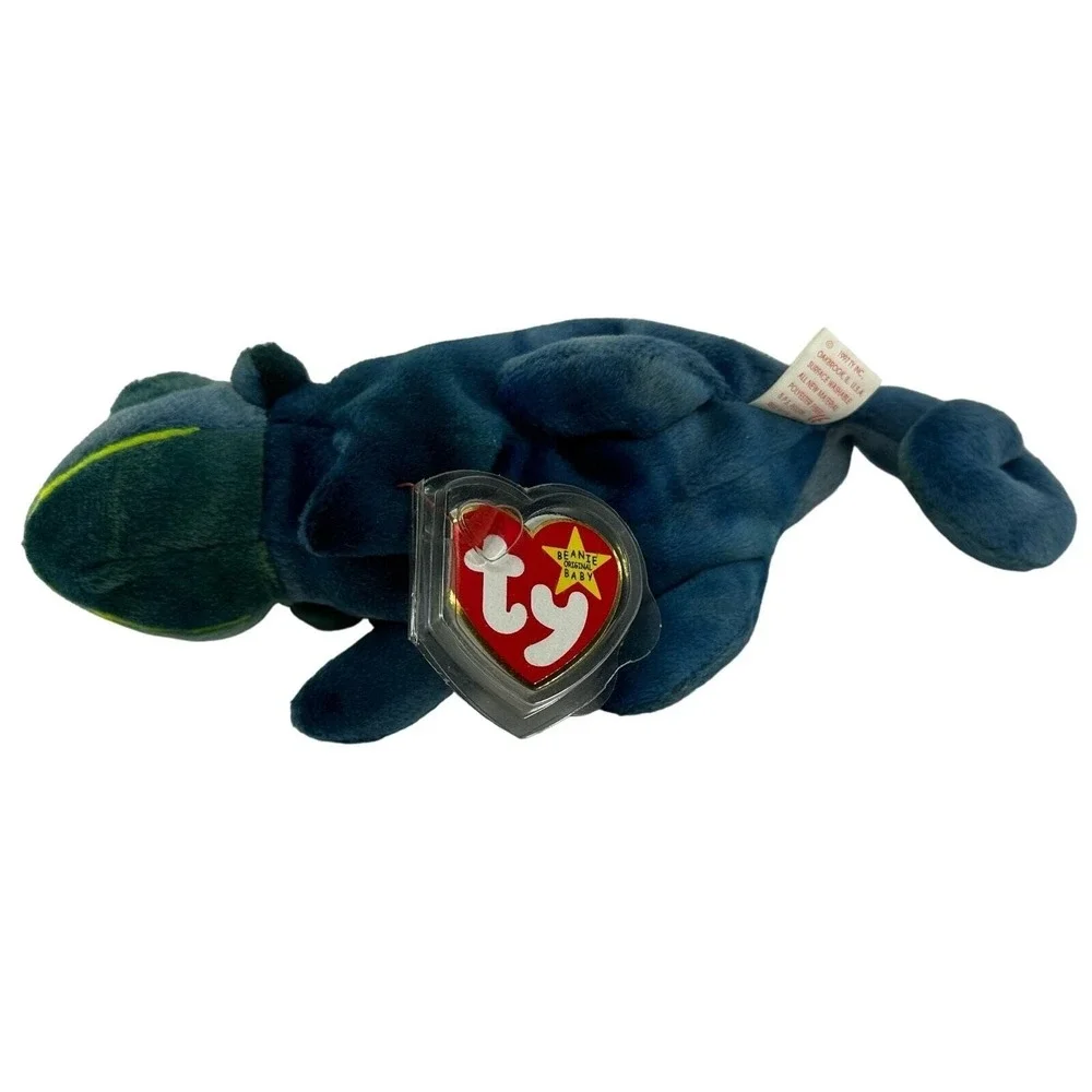 Ty Beanie Baby Rainbow Chameleon 1997 Original Tag‎ Excellent Condition